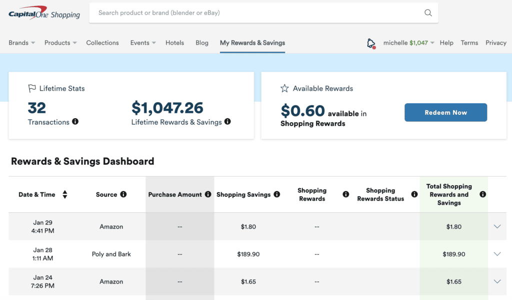 capital one shopping review