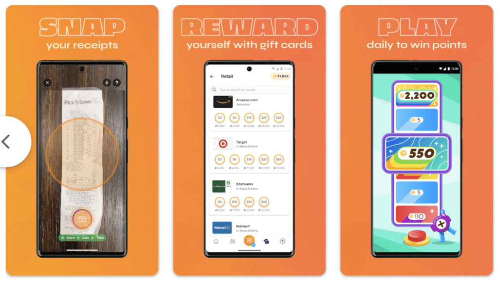 Fetch Rewards scanning receipts